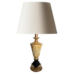 Onyx and resin table lamp, France, 1980