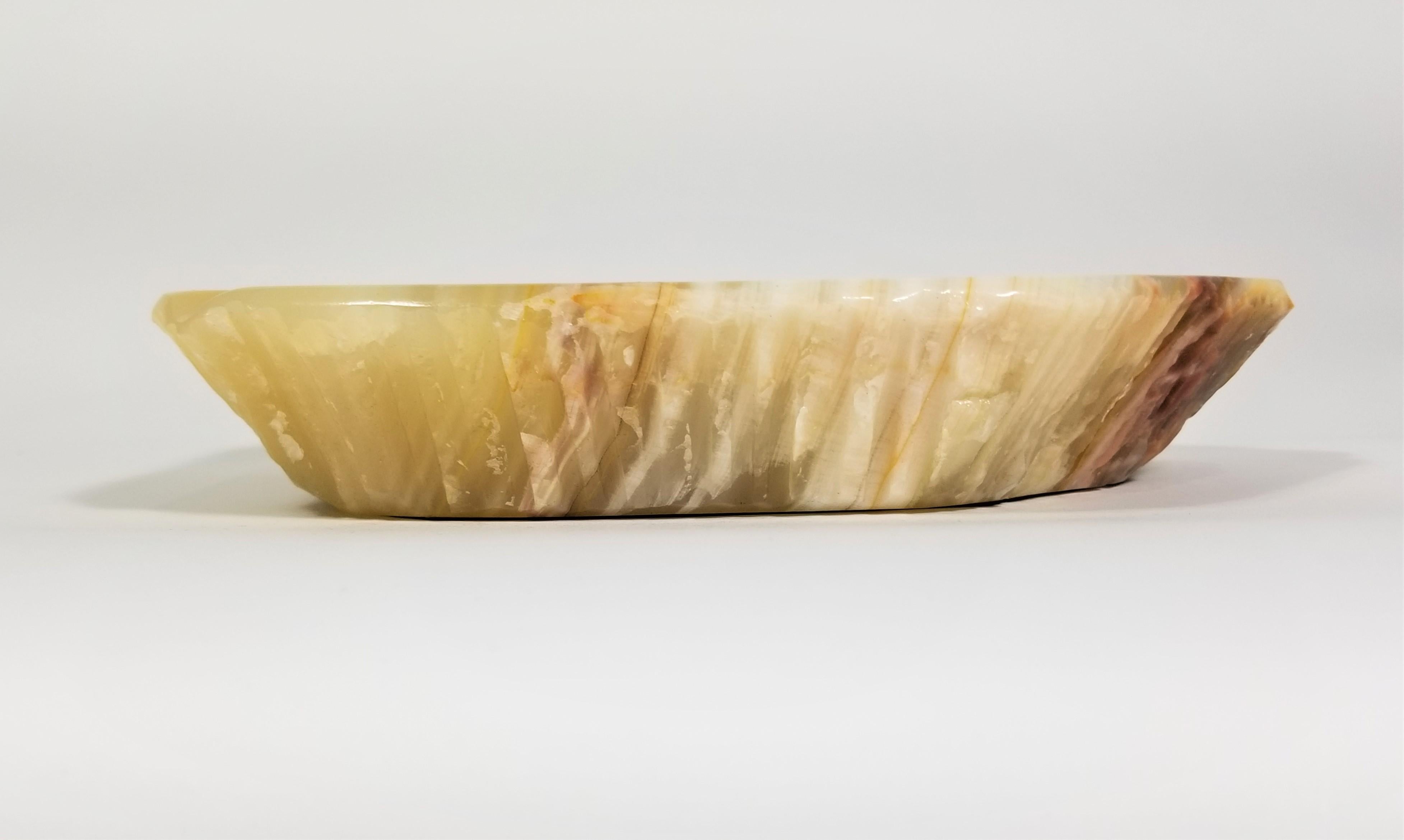 Onyx Ashtray Mid Century In Excellent Condition For Sale In New York, NY