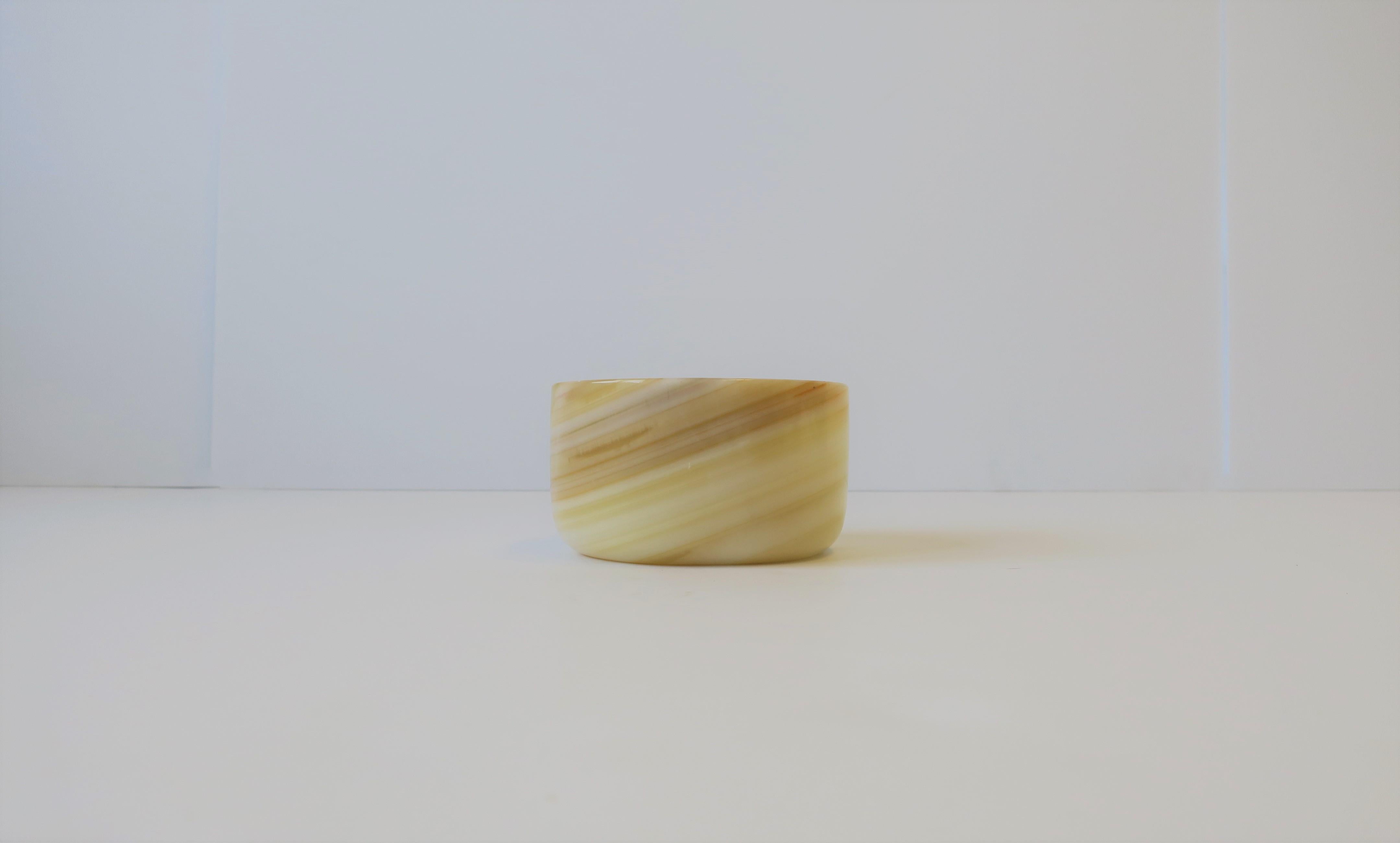 Modern Onyx Bowl or Vide-Poche