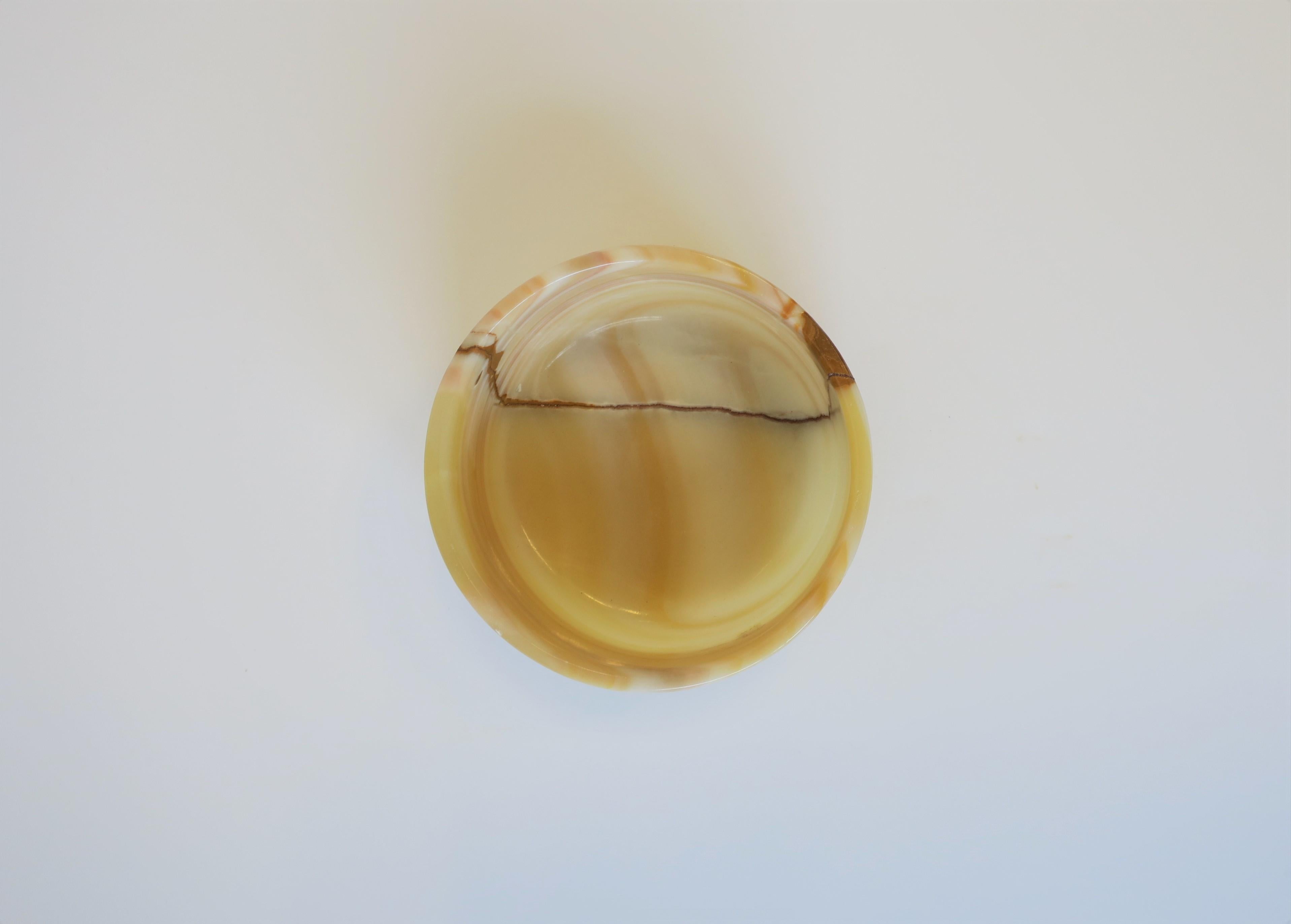 European Onyx Bowl or Vide-Poche