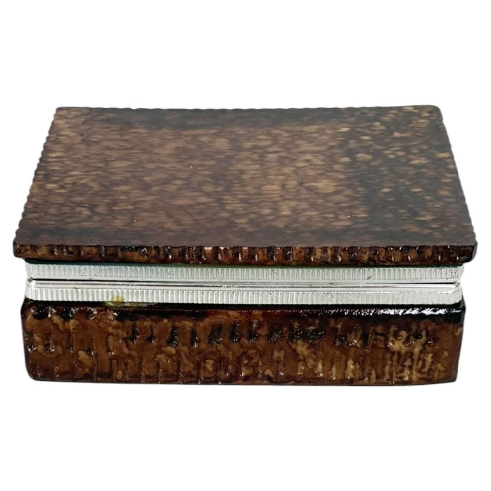 Onyx box, brown, France, 1970