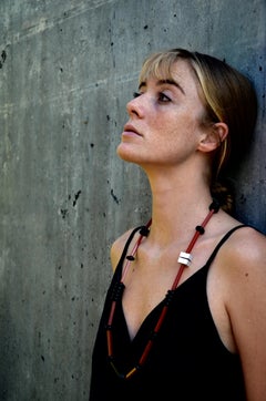 Contemporary Onyx Carneol Chalcdedony Aluminium Necklace