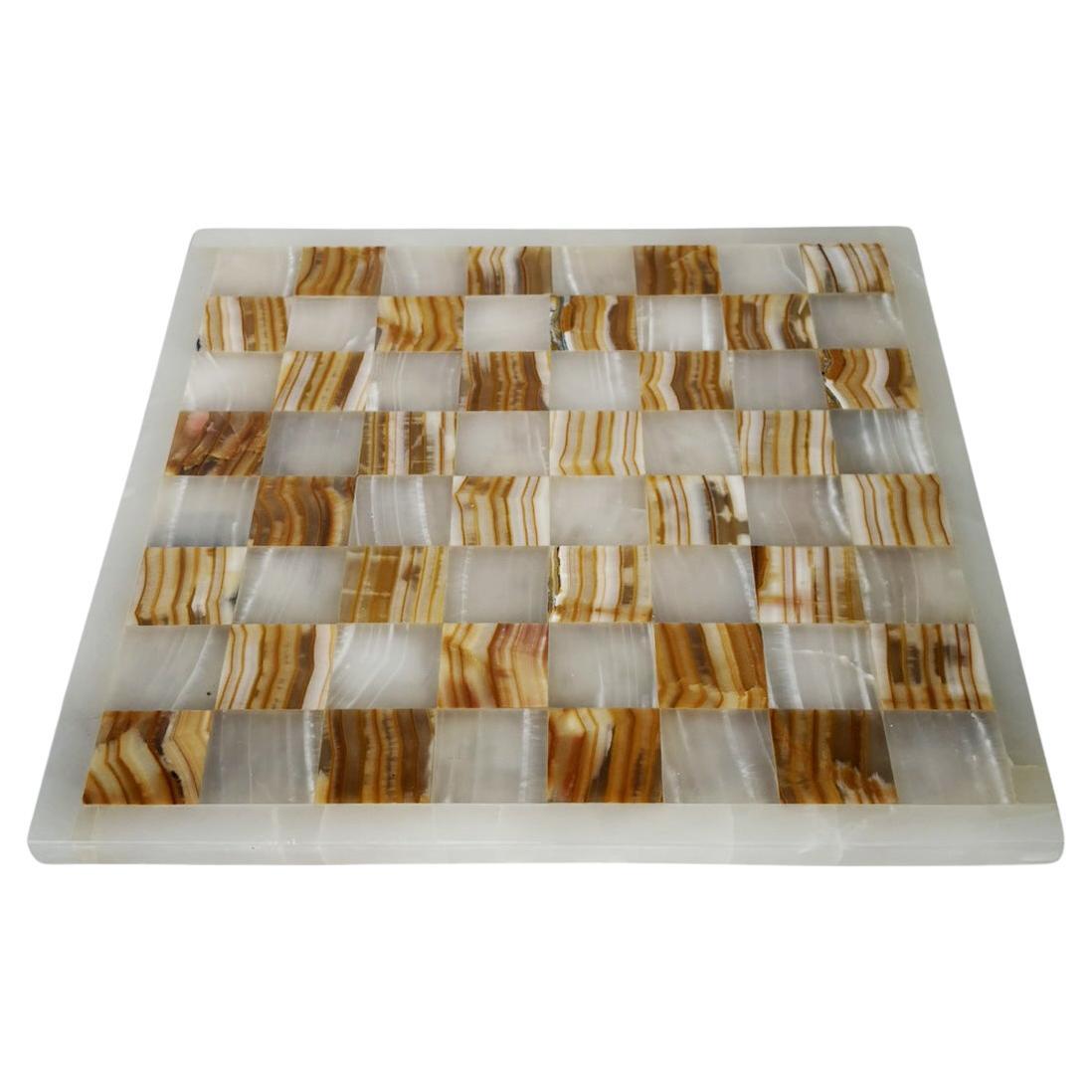Onyx chessboard, France, 1970 For Sale