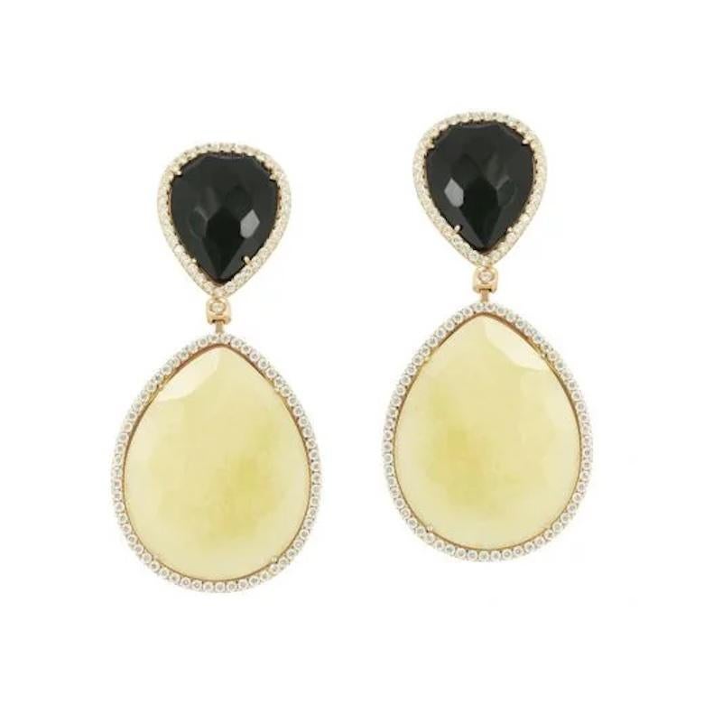 Onyx Classic Gelbgold 18K Ohrringe für Sie Damen im Angebot