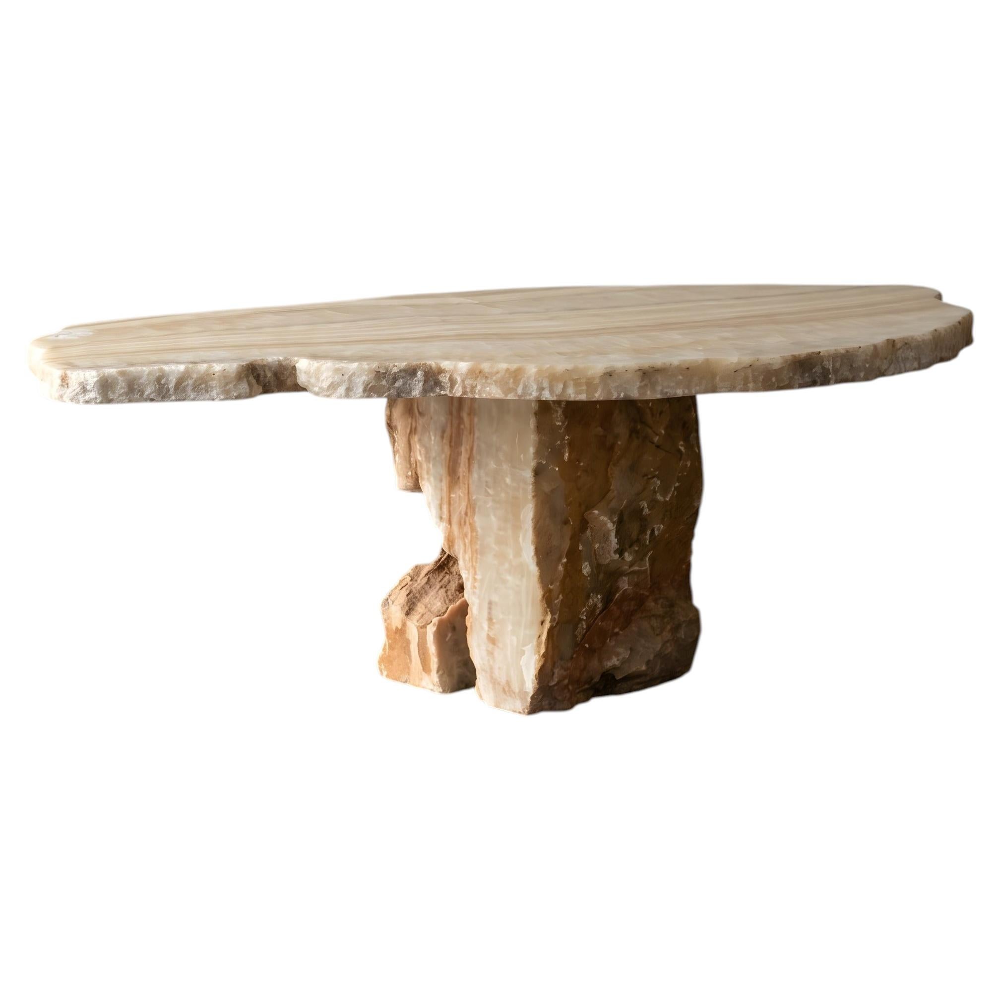 Onyx Coffee Table, Wabi-Sabi, 21st Century, Stone Coffee Table, Organic Design