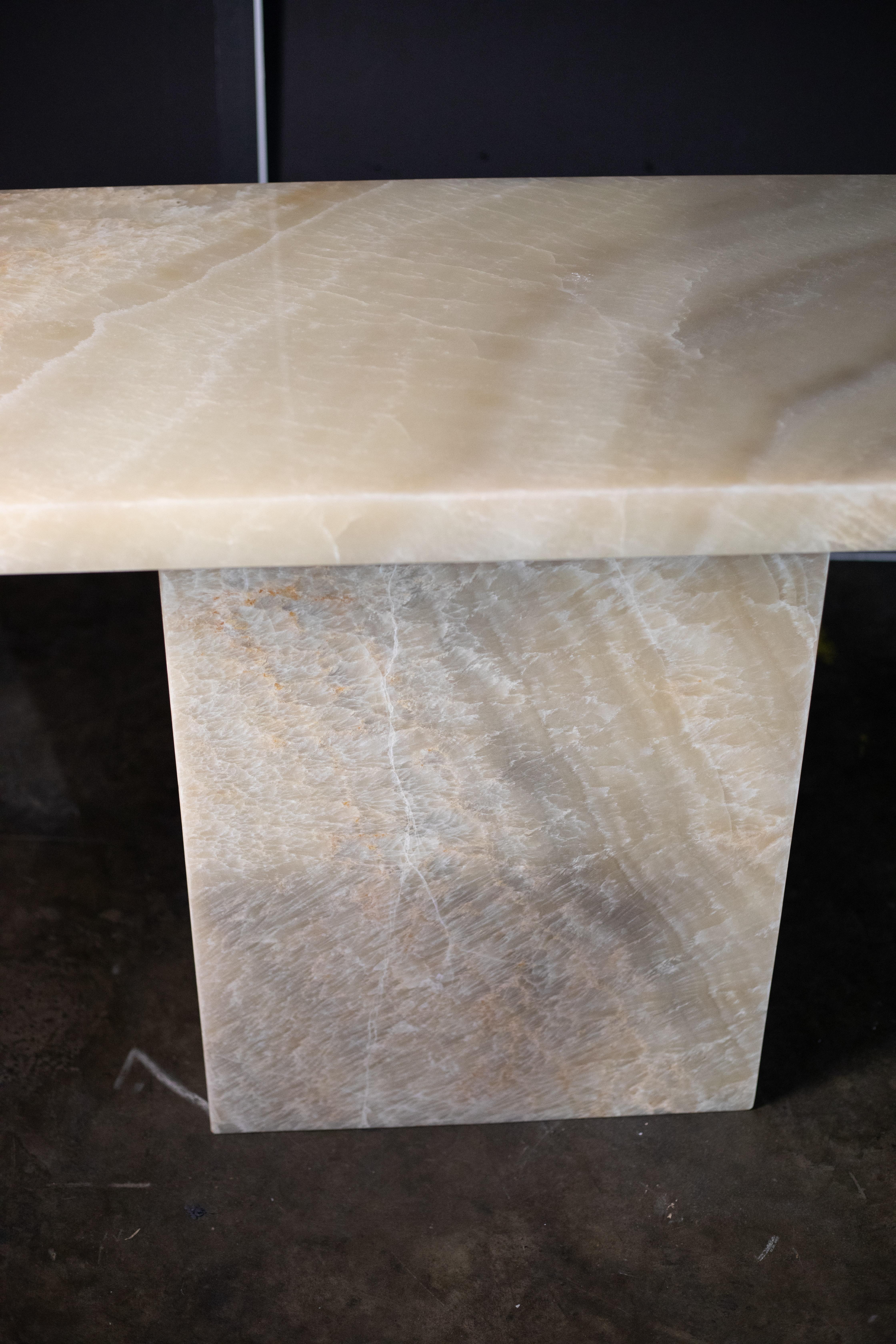 Table console Onyx en vente 7