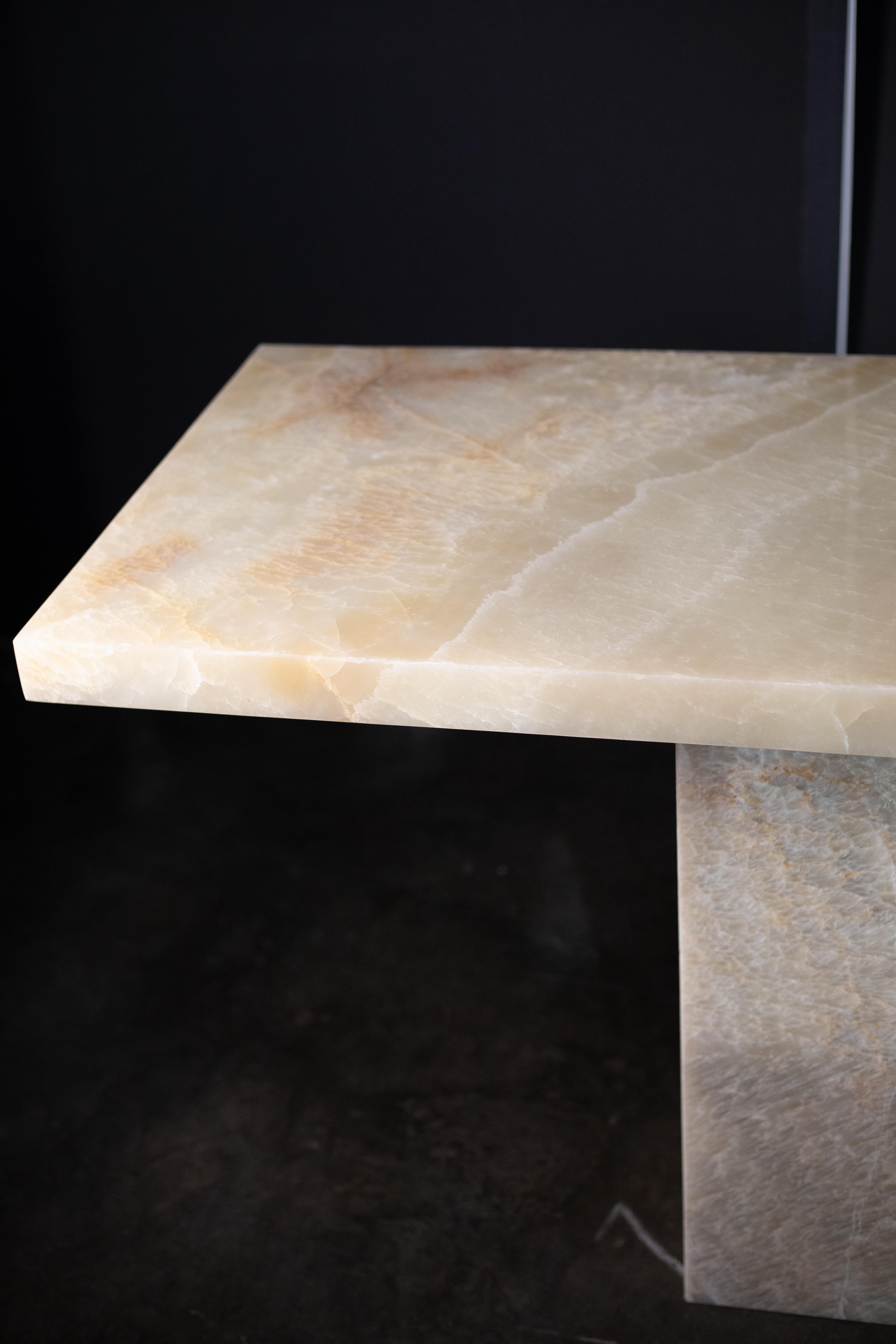 Table console Onyx en vente 2