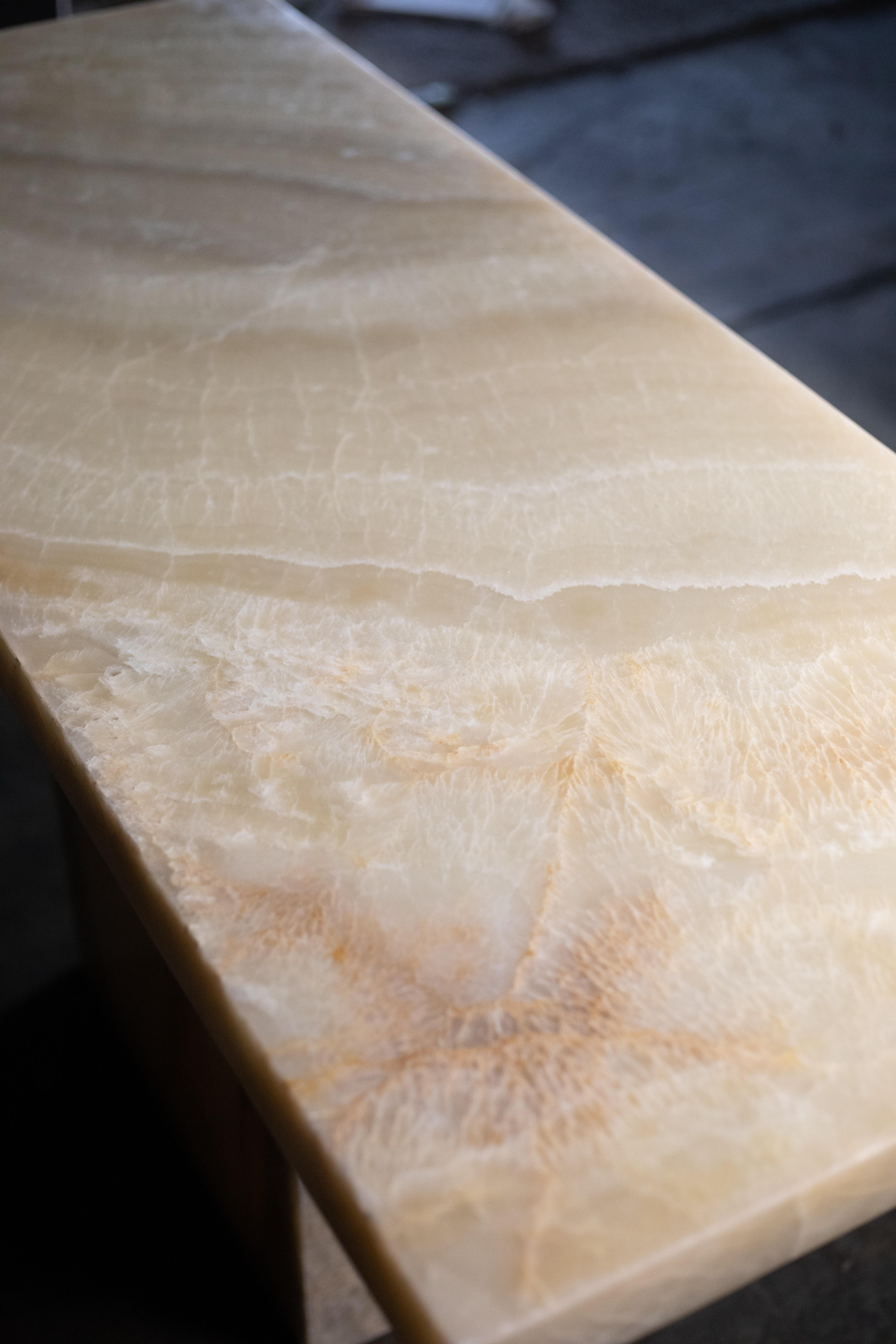 Table console Onyx en vente 4