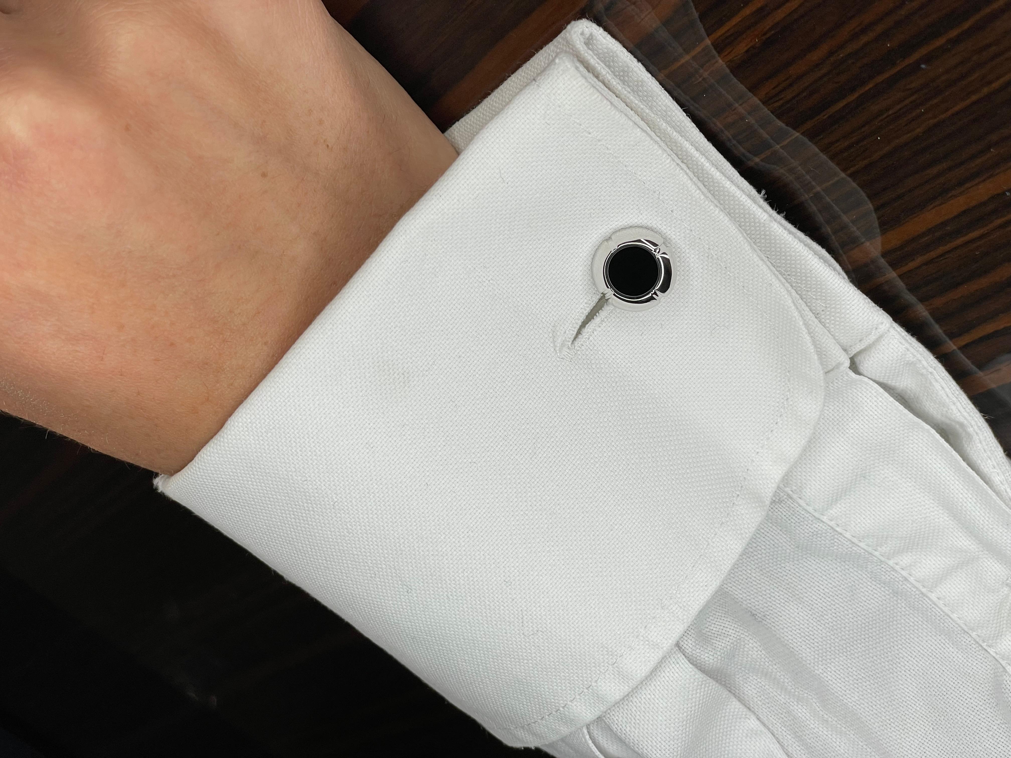 Onyx Cufflinks In New Condition For Sale In Monte-Carlo, MC