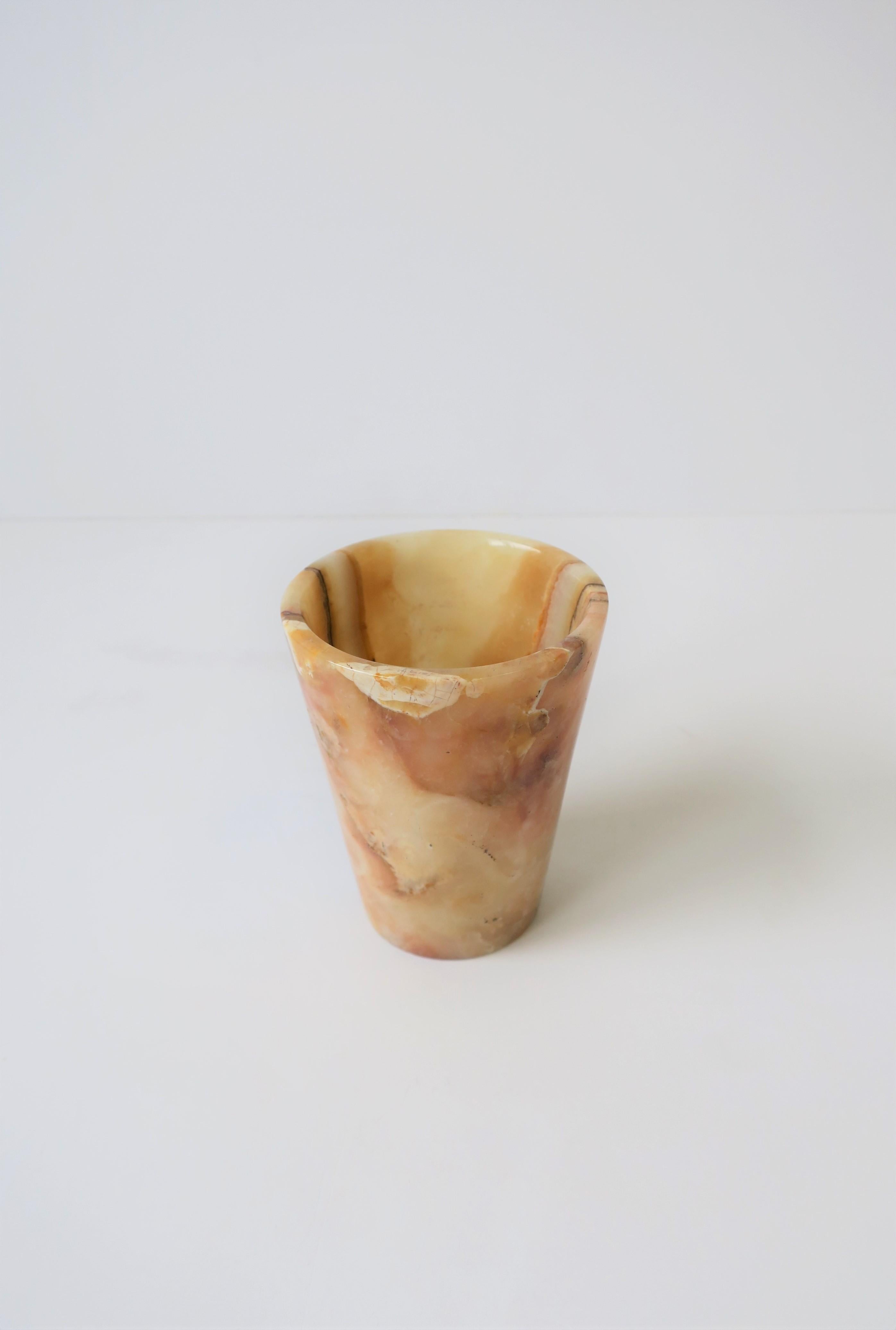 Marble Onyx Cup or Vessel