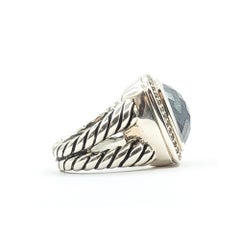 Onyx & Diamond David Yurman Albion Ring in Sterling Silver