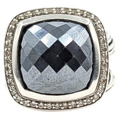 Onyx & Diamond David Yurman Albion Ring in Sterling Silver