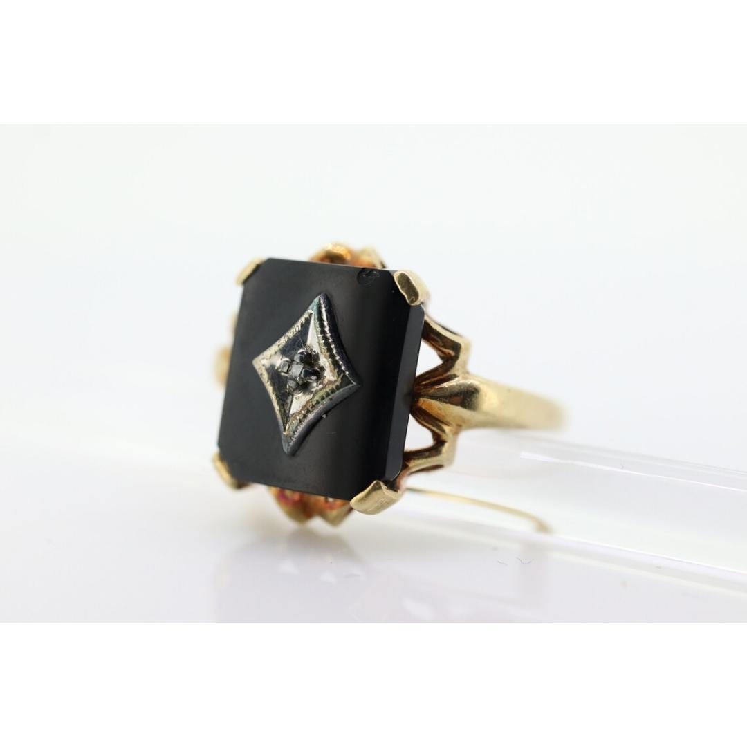 Onyx Diamond Ring. Onyx Diamond Ring. Onyx diamond ring. Onyx Diamond Ring. For Sale 4