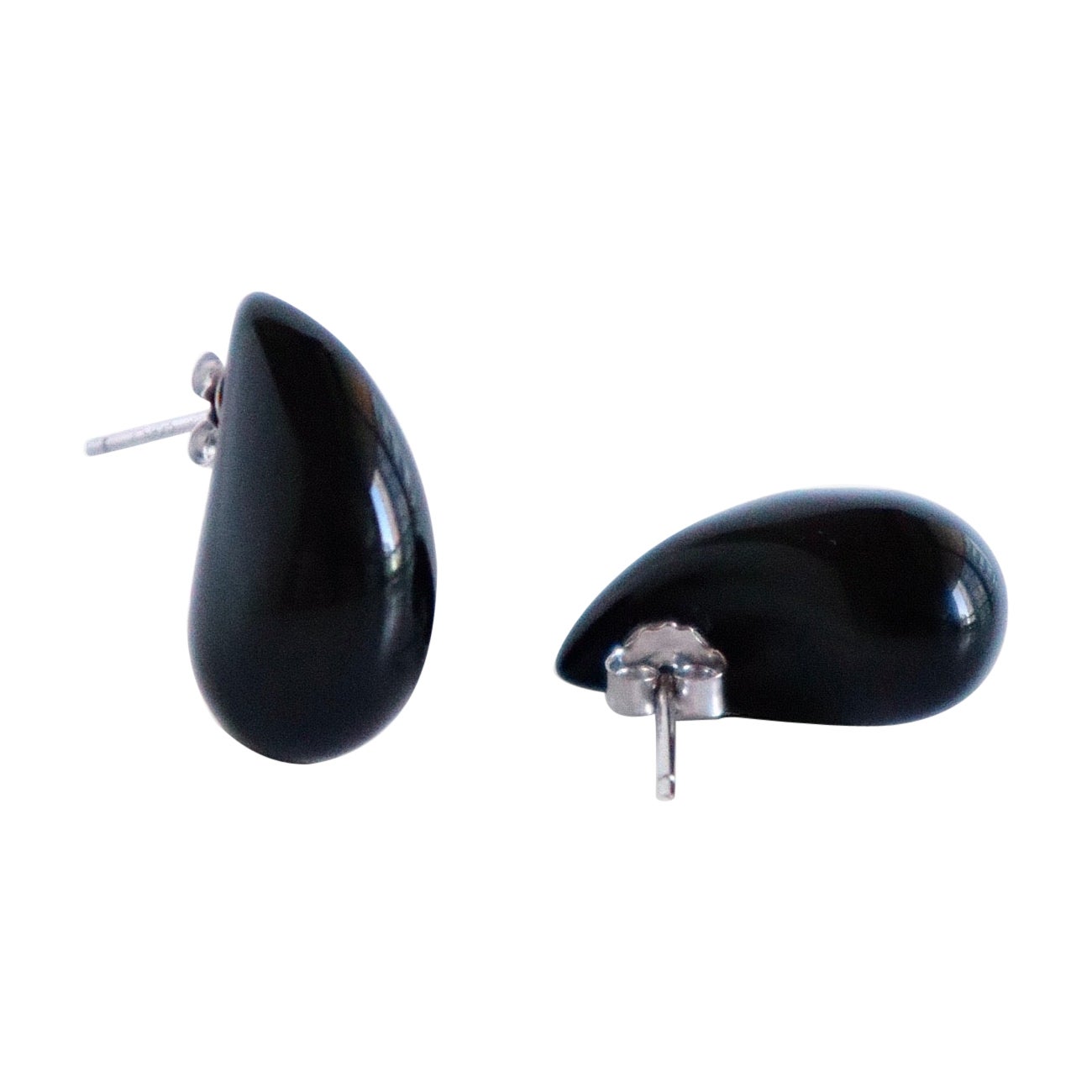 Onyx drop earrings For Sale