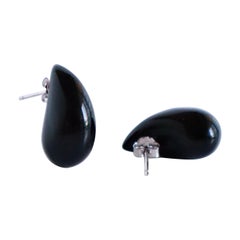 Onyx drop earrings