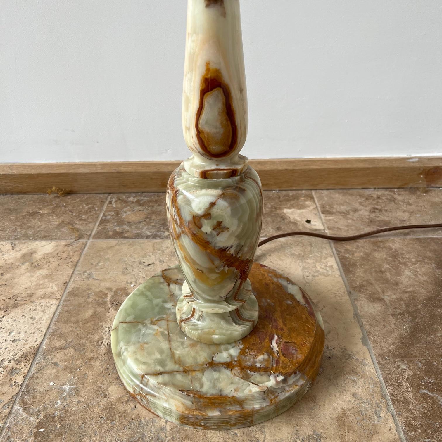 Onyx English Mid-Century Floor Lamp For Sale 3