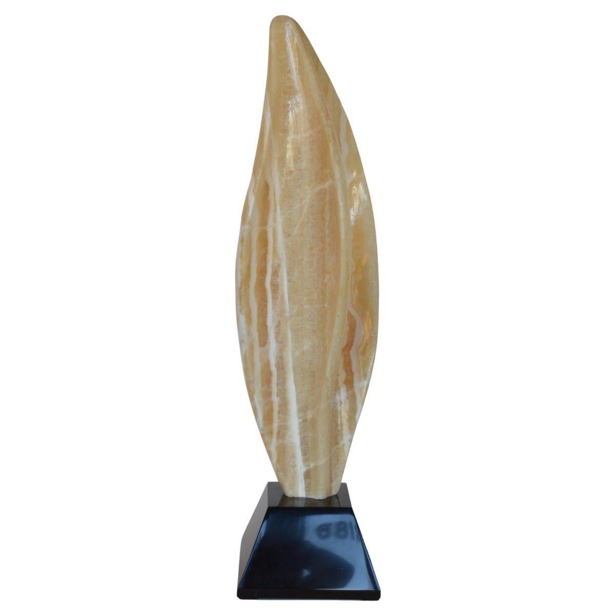 Onyx Flame Sculpture In Good Condition For Sale In Los Angeles, CA