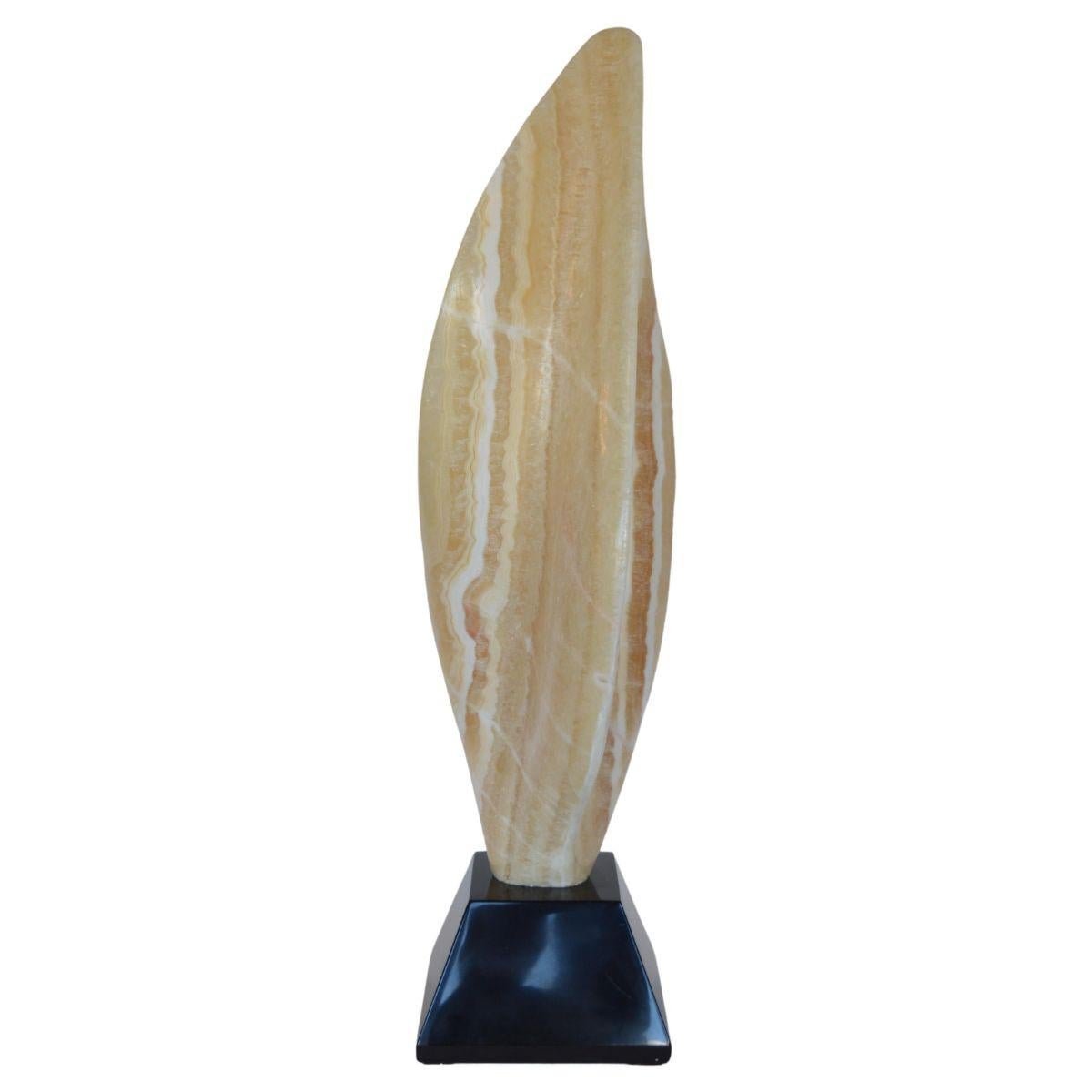 20th Century Onyx Flame Sculpture For Sale