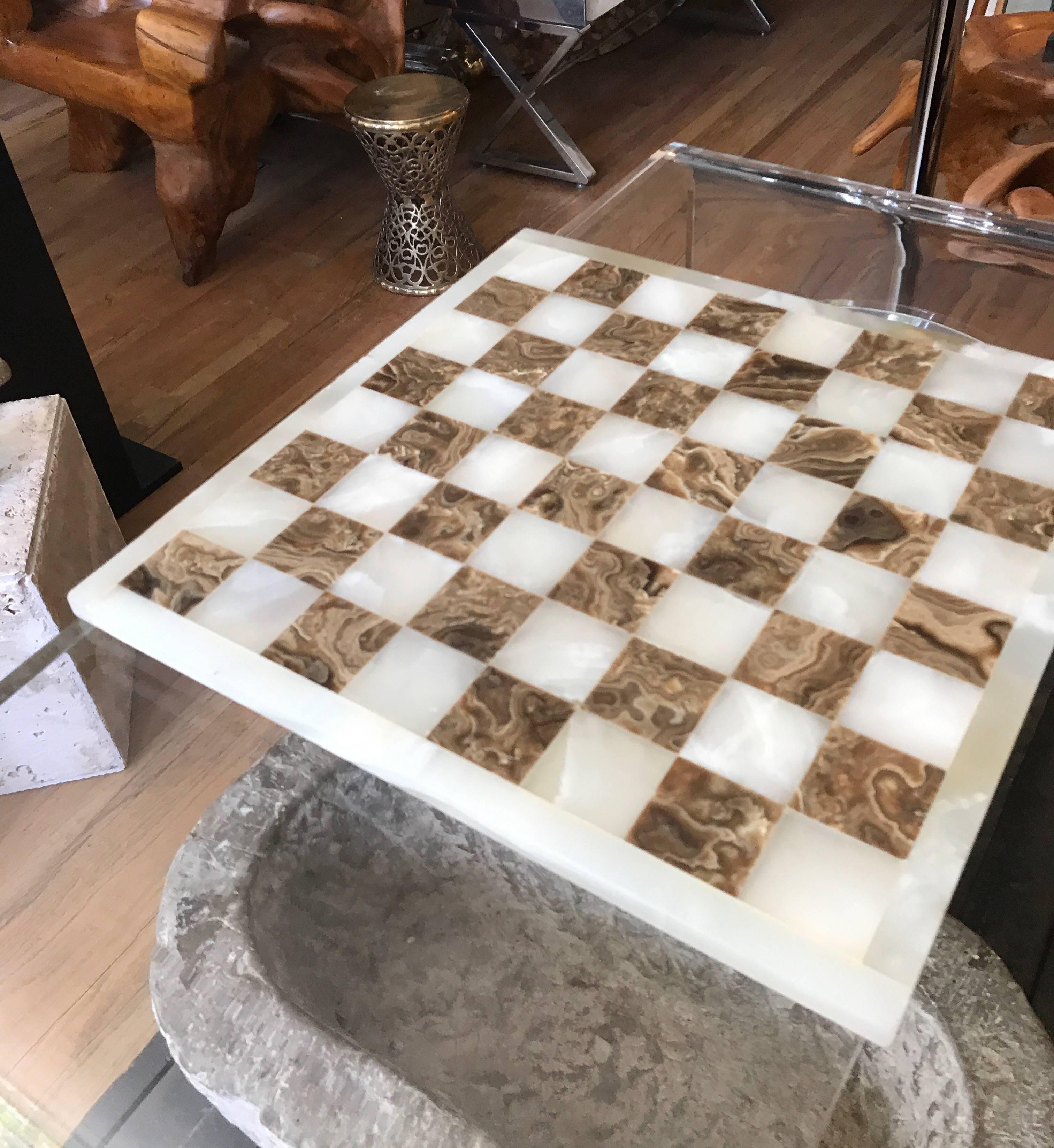 Onyx Game Board For Chess or Checkers 11