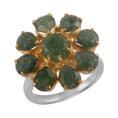 Emma Chapman Limited Edition Strawberry Onyx Ring in Gold Plate