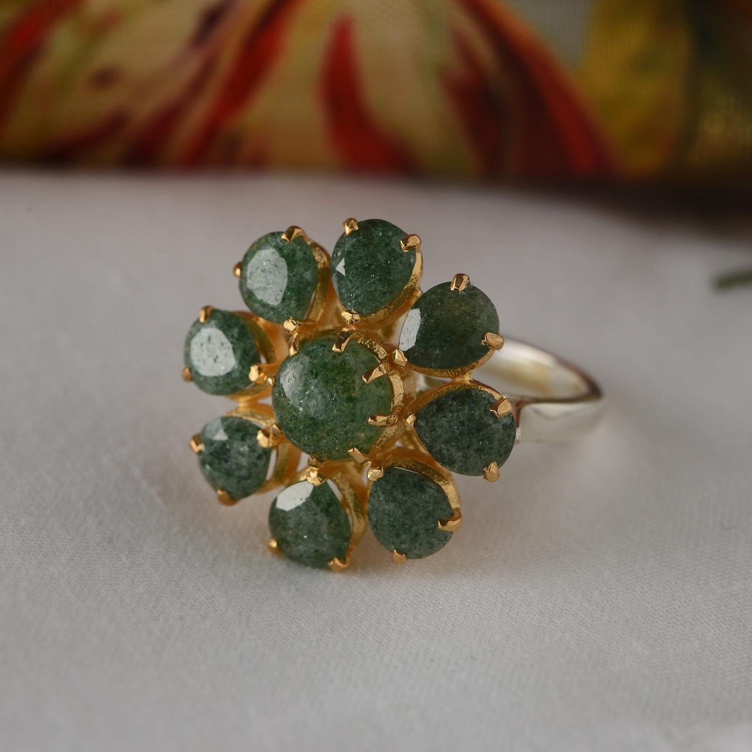 Contemporary Onyx Gold Plate Ring For Sale