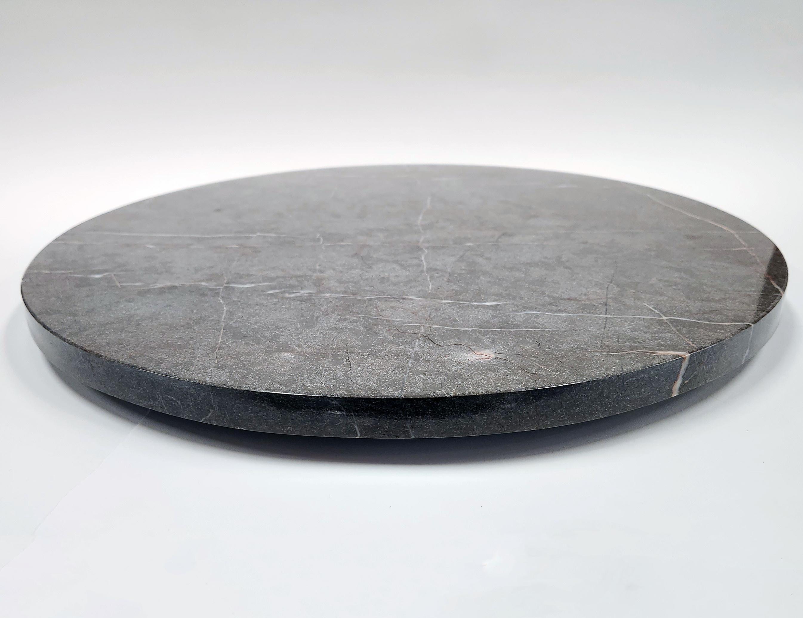 Onyx Grey Lazy Susan In New Condition For Sale In Stratford, CT