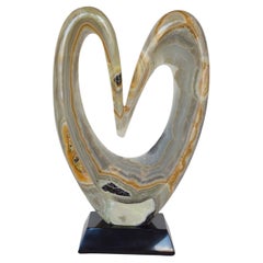 Onyx Heart Sculpture