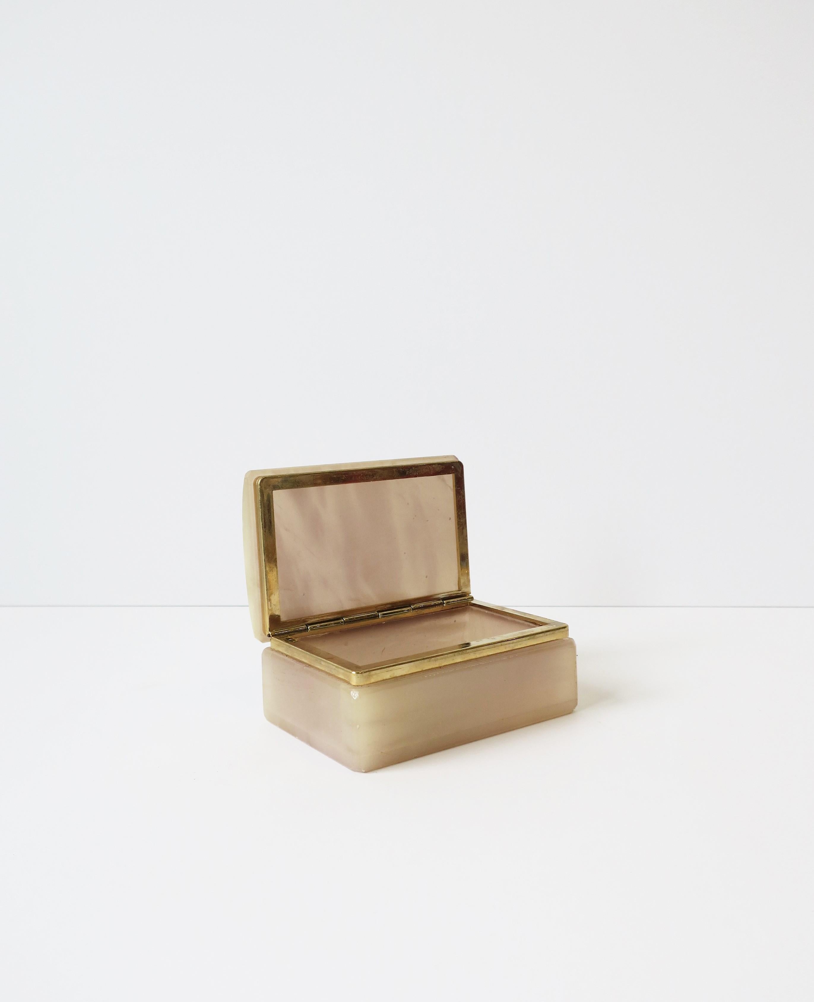 Onyx Marble Jewelry or Decorative Box 1