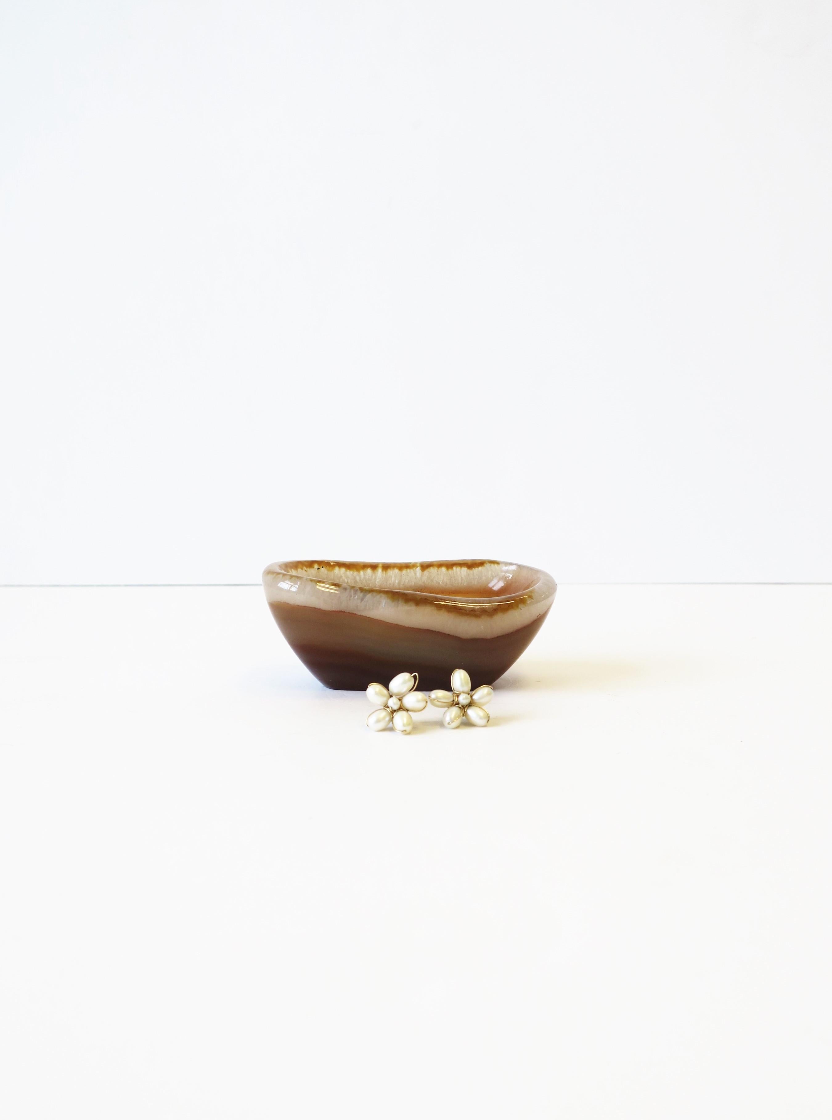 Minimalist Onyx Jewelry or Trinket Dish