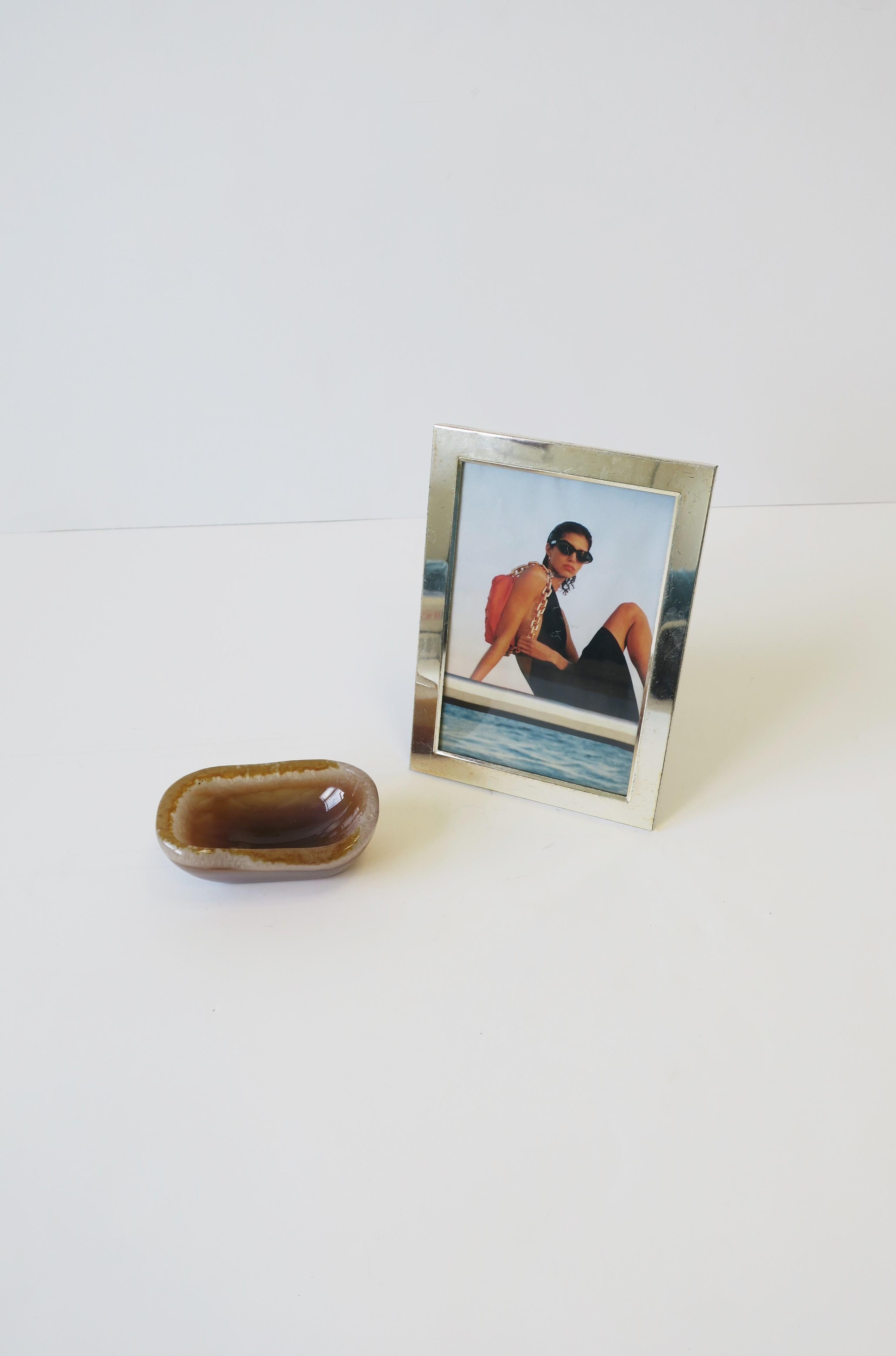 Contemporary Onyx Jewelry or Trinket Dish