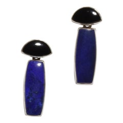 Onyx Lapis Earrings