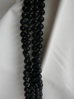 Onyx Long Gemstone Necklace