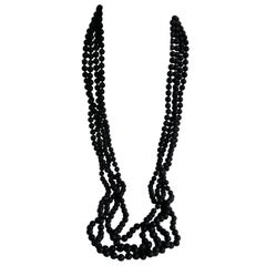 Onyx Long Gemstone Necklace