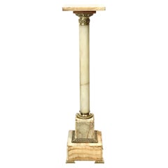 19th Century Onyx Marble and Gilt Bronze Pedestal