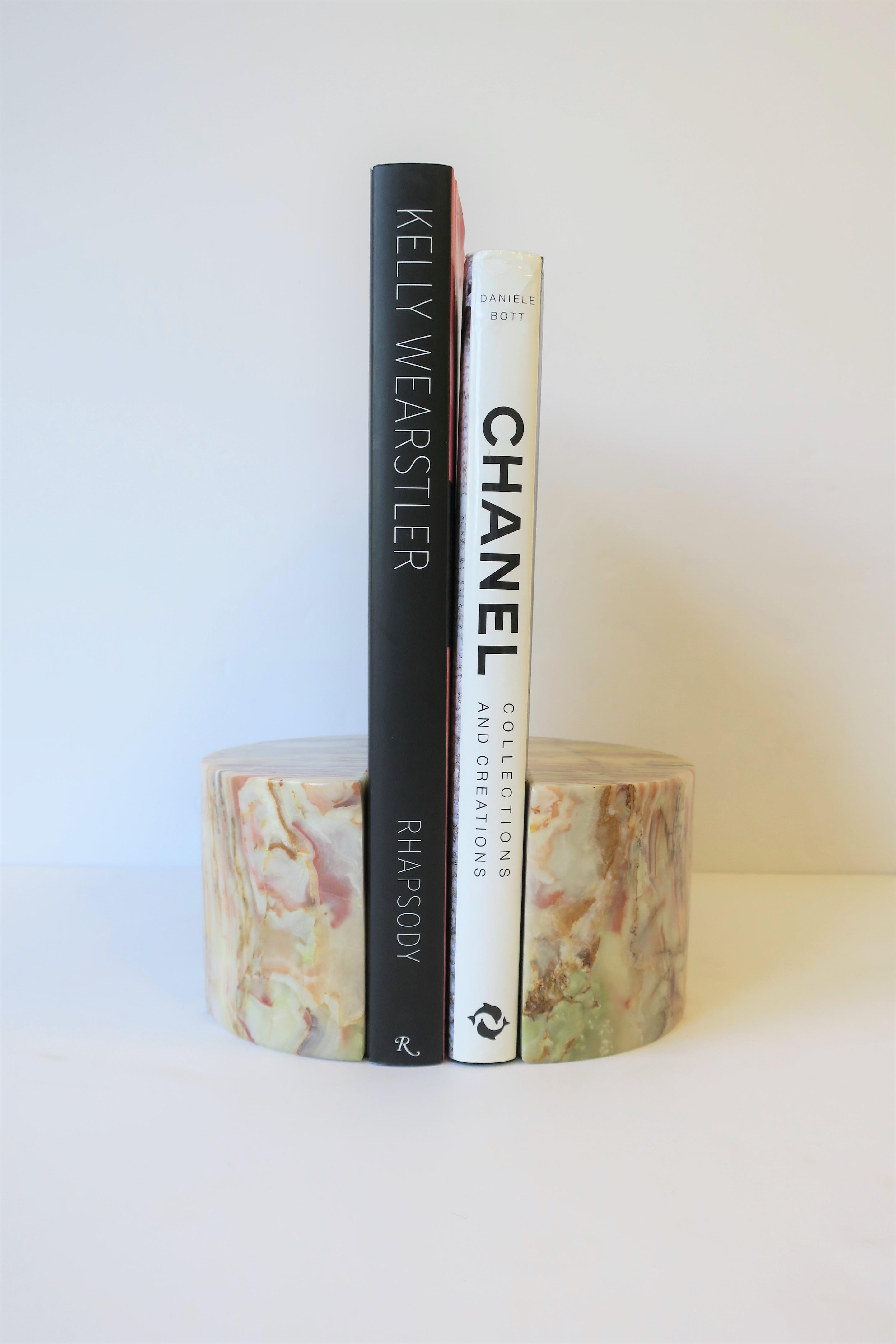 Onyx Marble Bookends 1