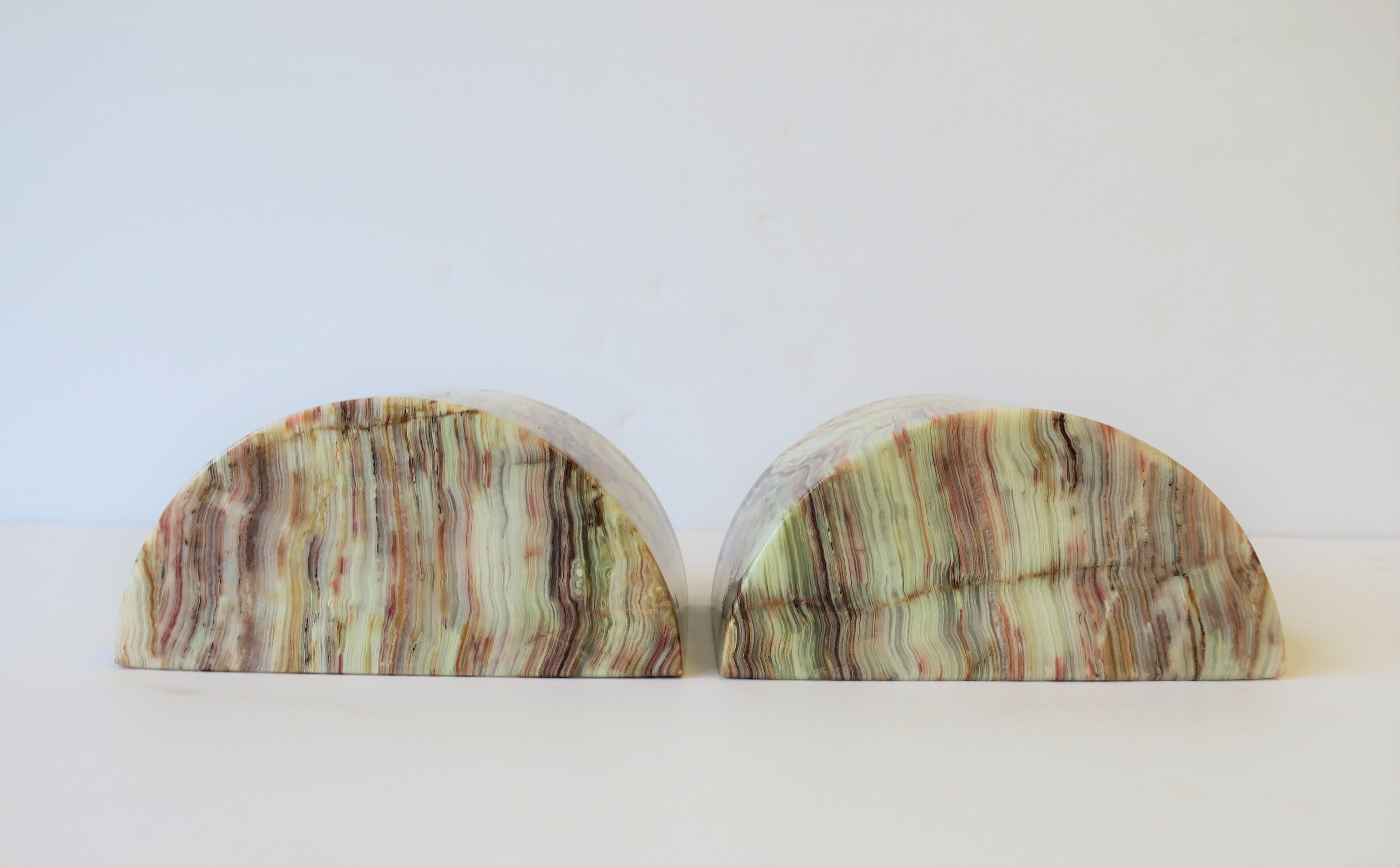 Onyx Marble Bookends 2