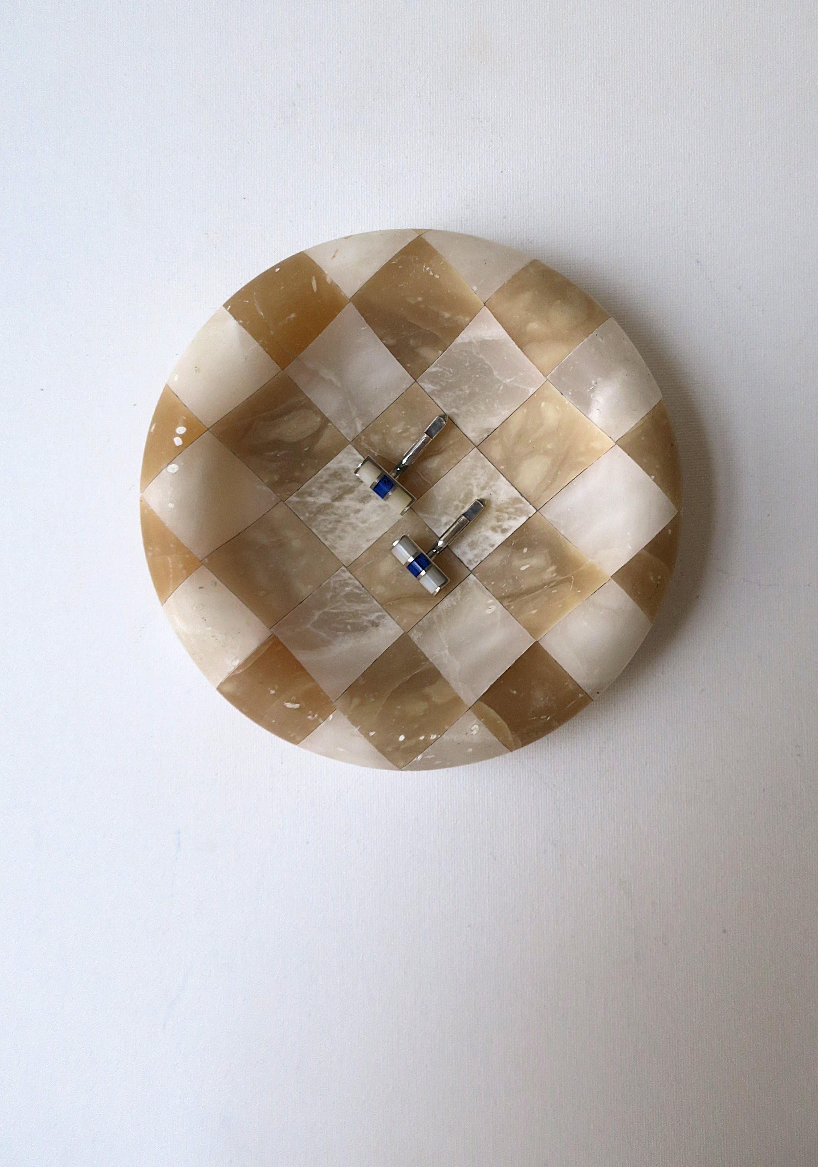 Italian Onyx Marble Bowl Catchall