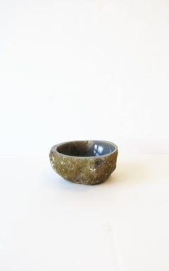 Onyx Agate Quartz Bowl Blue Grey