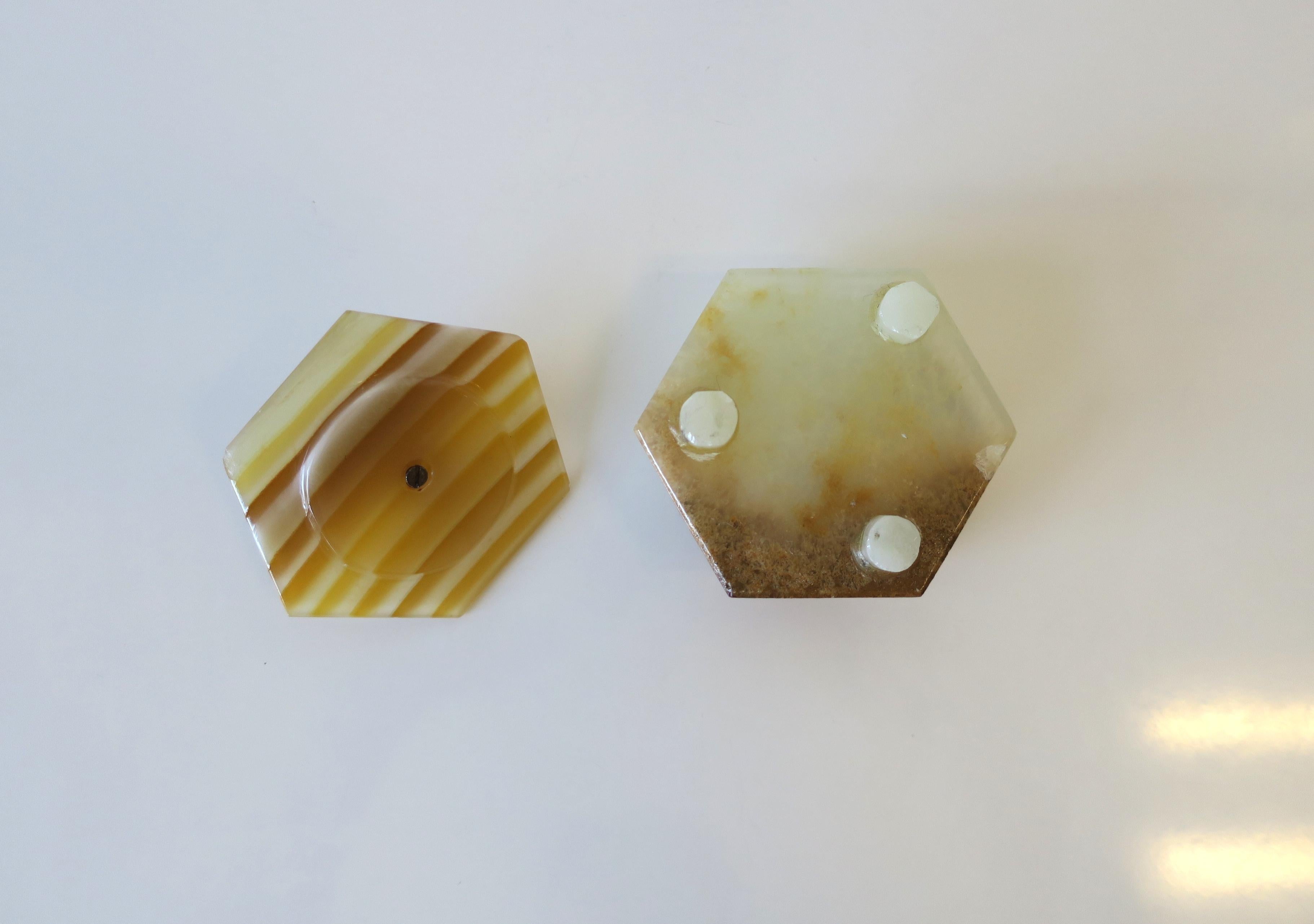 Boîte en marbre onyx en vente 5