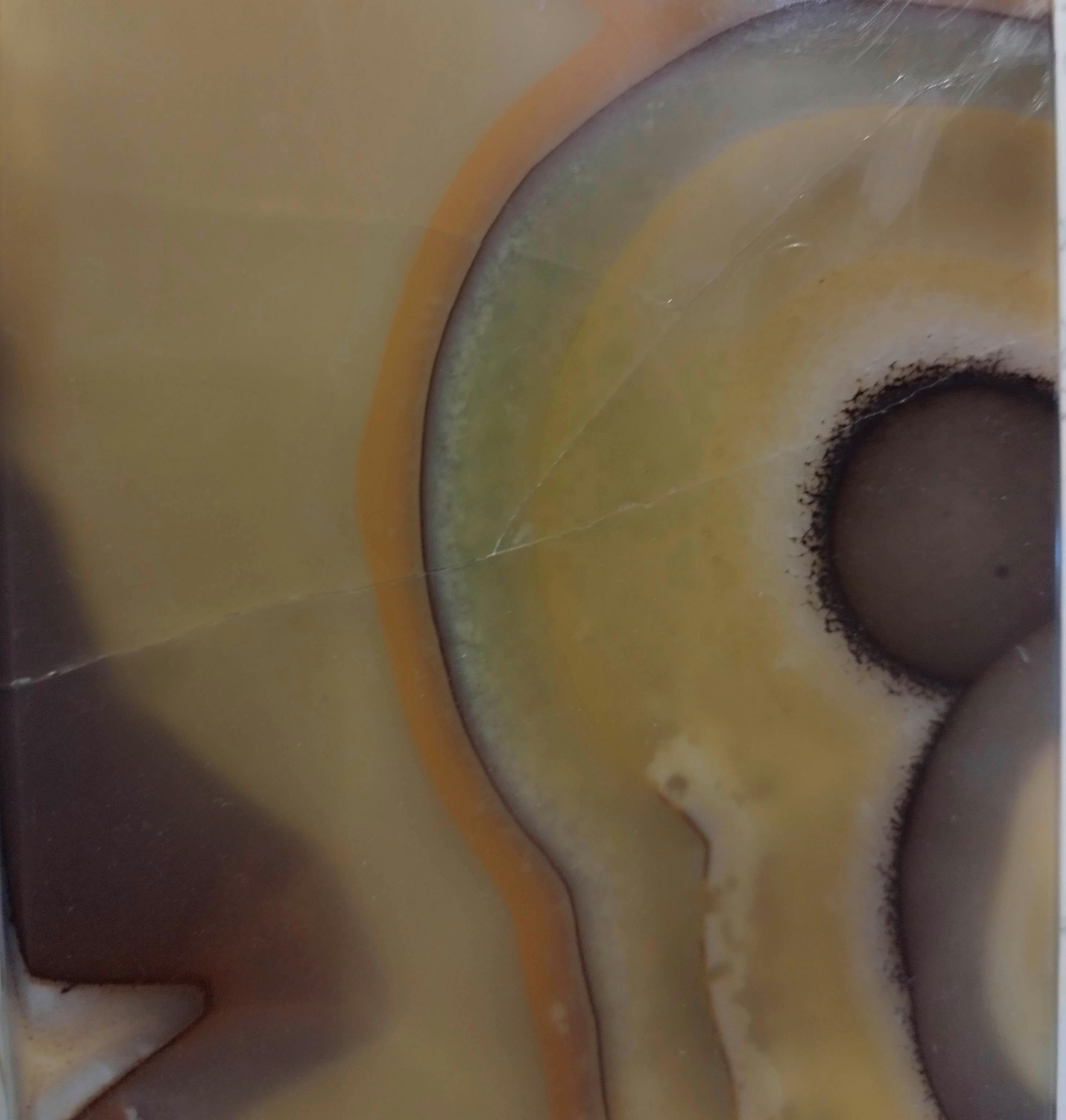 Milieu du XXe siècle Bijouterie ou boîte décorative en marbre onyx, Italie, années 1960