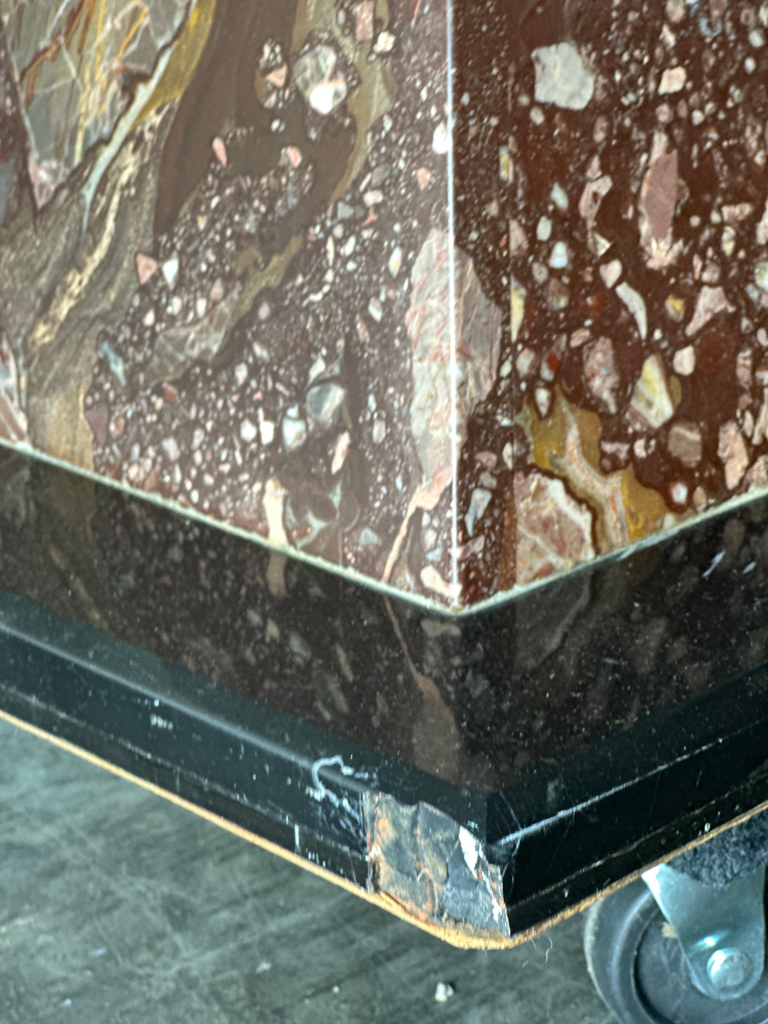 Onyx, Marble Muller Dining Table In Good Condition In Nashville, TN