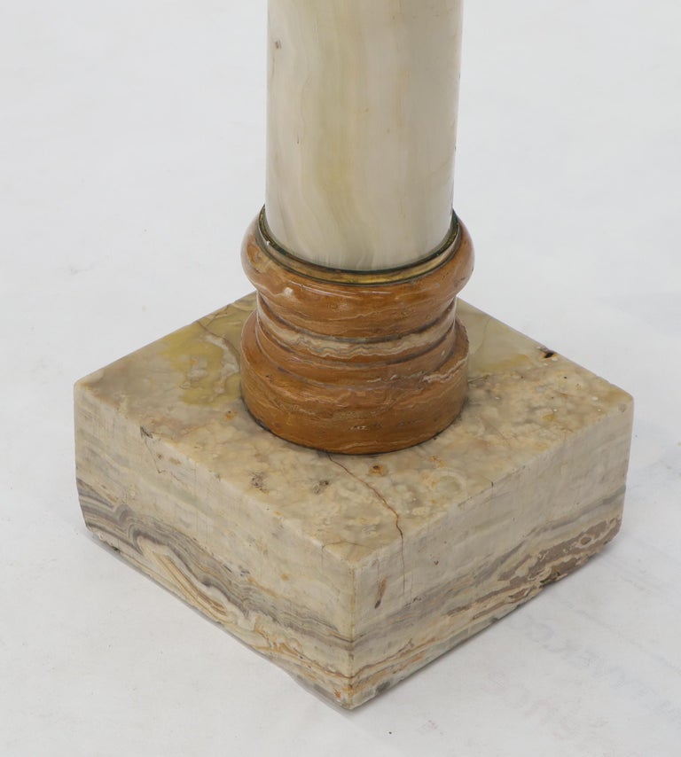 Onyx Marble Square Pedestal at 1stDibs