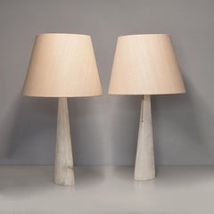 Onyx Marble Table Lamps France 1970