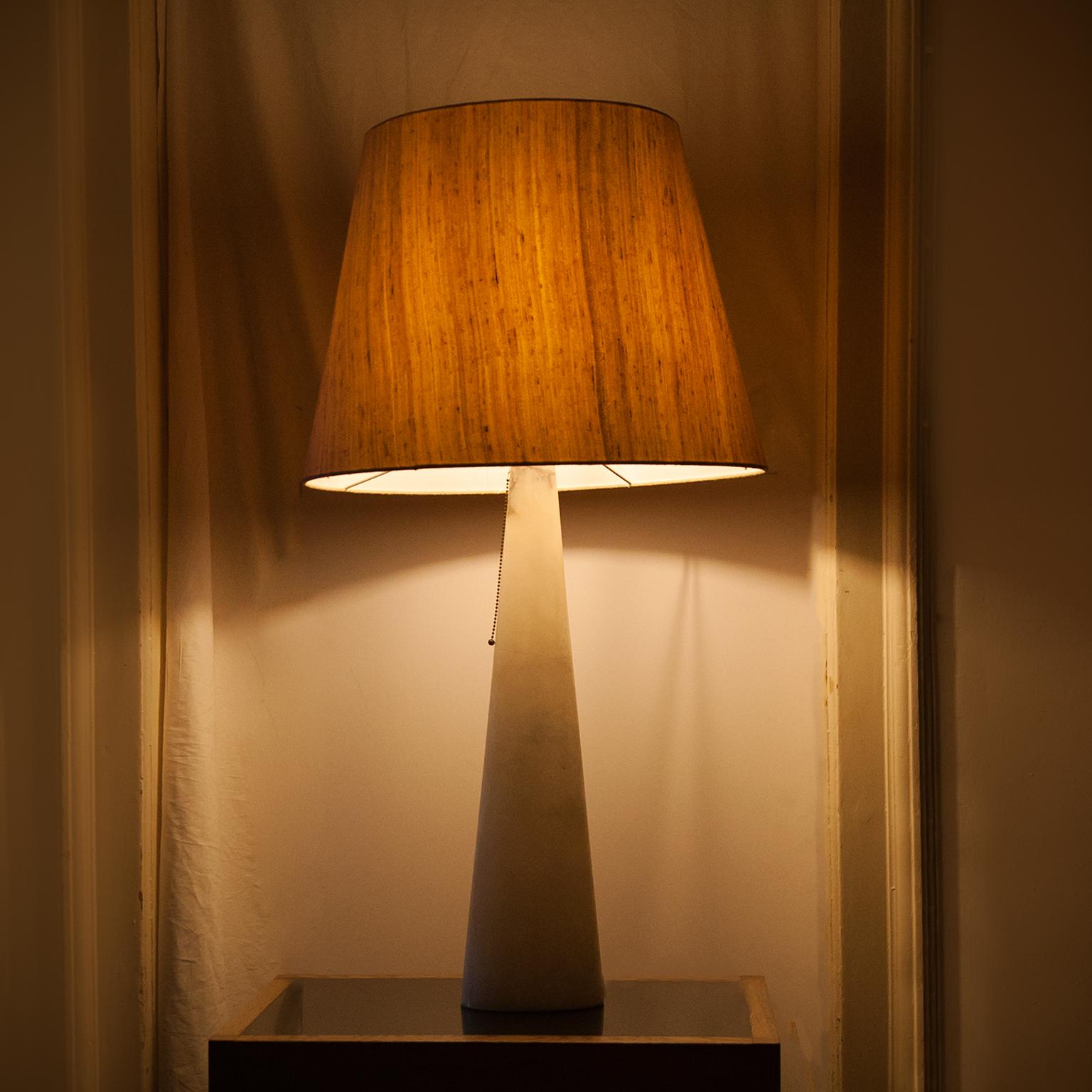 Onyx Marble Table Lamps France 1970 2