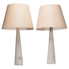 Onyx Marble Table Lamps France 1970