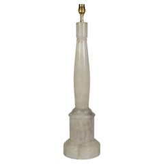 Onyx Neo-Classical Style Antique Column Table Lamp