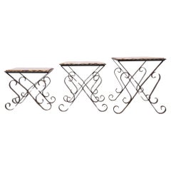 Mesas nido de ónice Francia Años 70