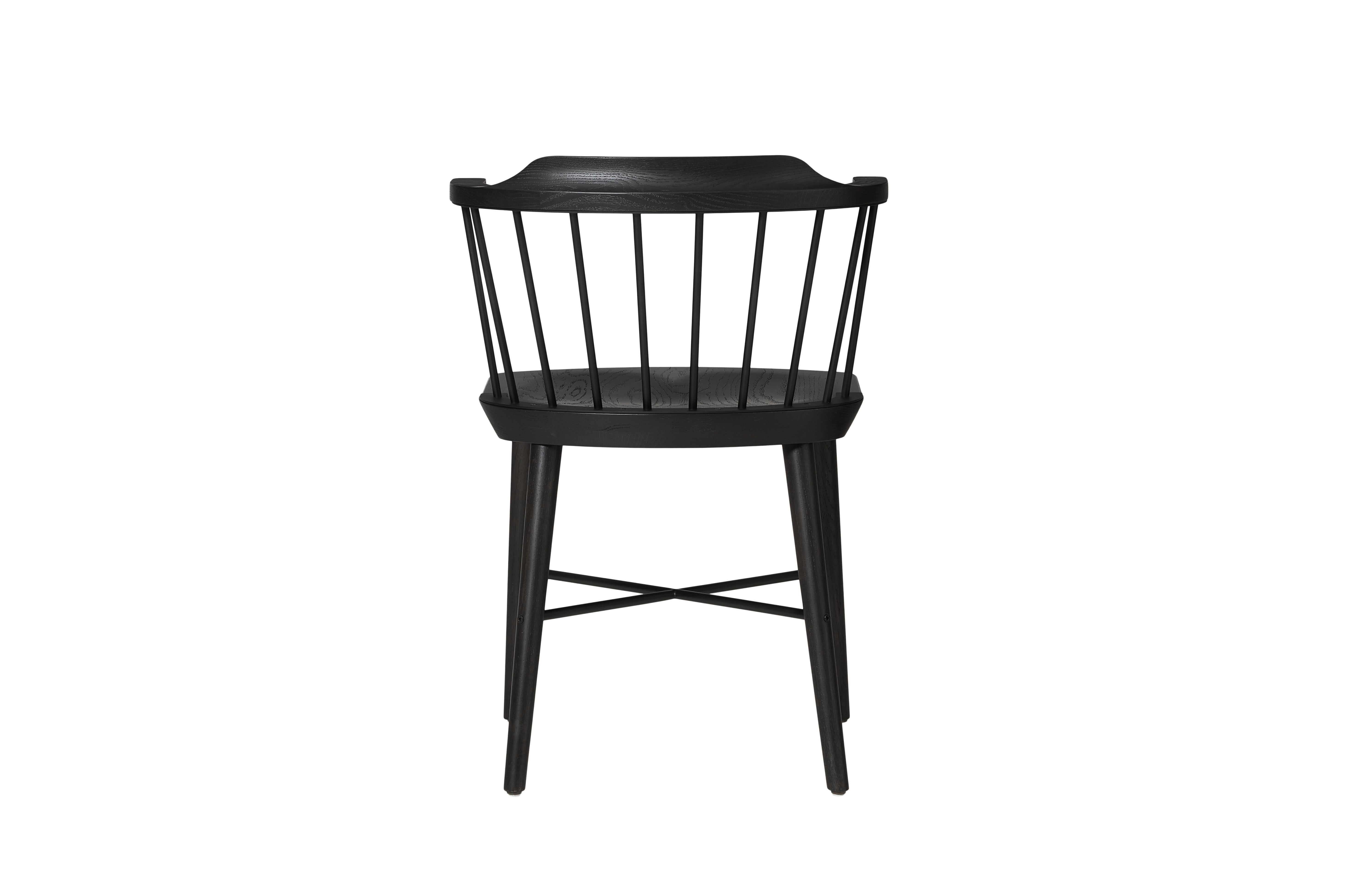 The Exchange chair is an award-winning contemporary wood and steel chair inspired by the traditional Windsor form.

By exchanging the conventional wooden spindles and stretcher of the Windsor back with steel, Crème has produced a new chair that