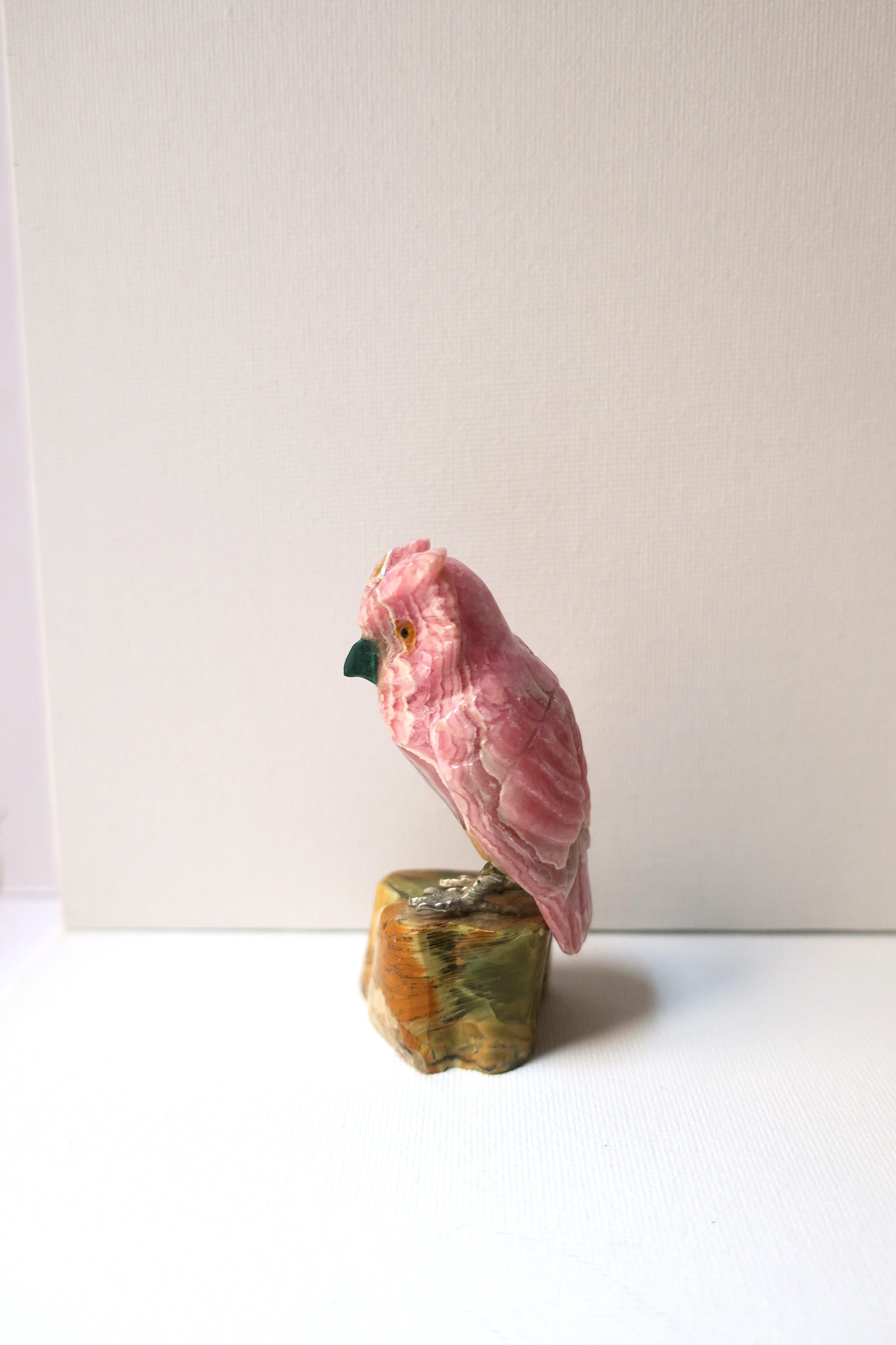 Onyx Owl Sculpture 1