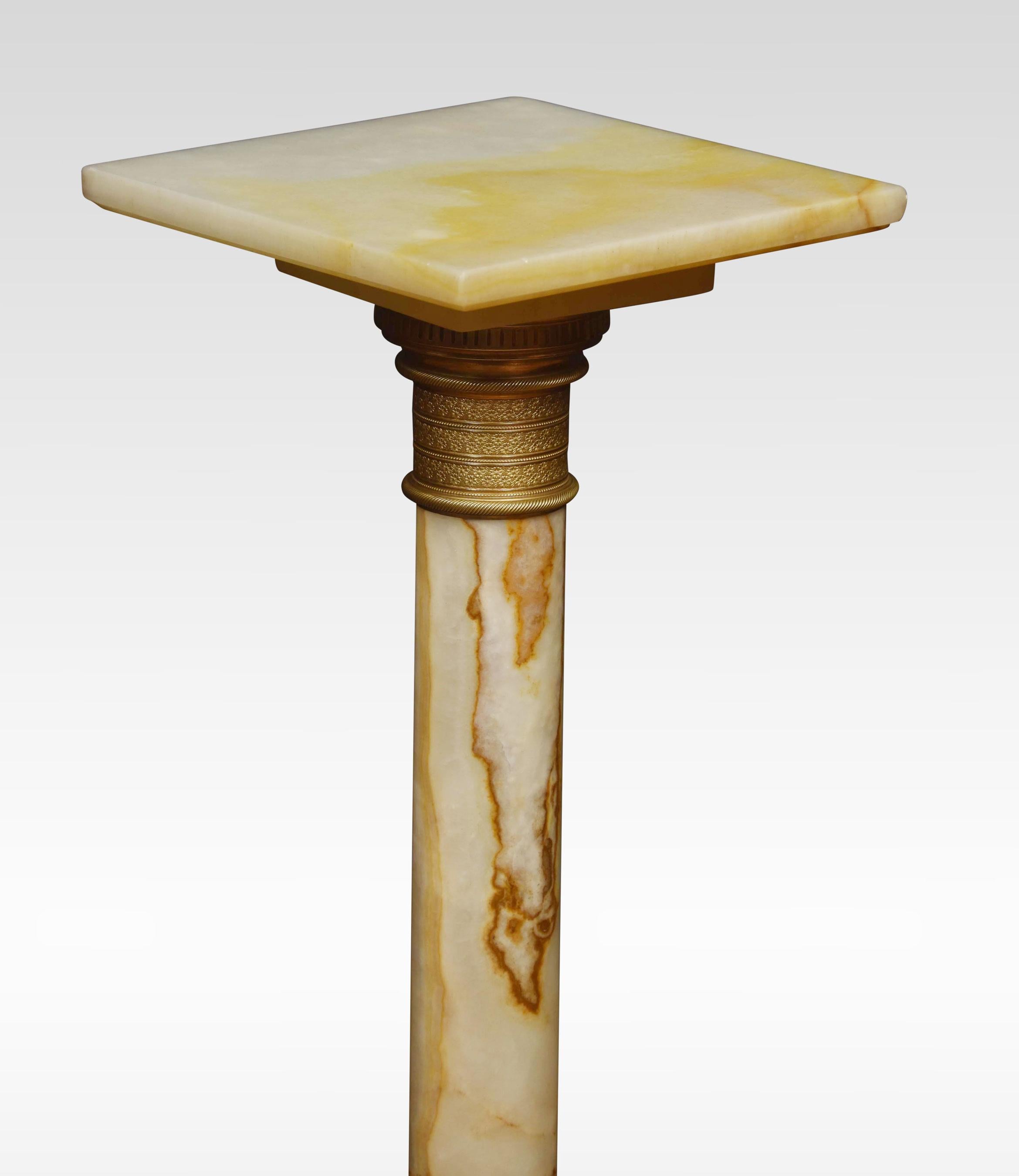 19th Century Onyx Pedestal For Sale